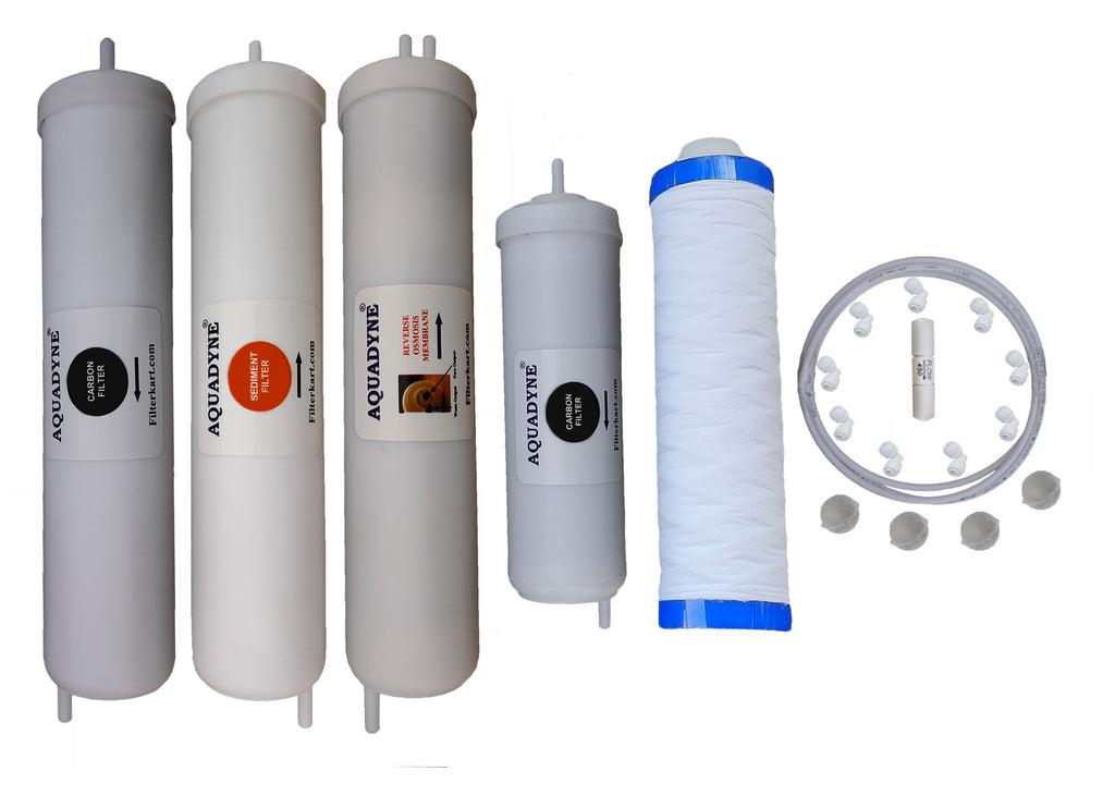 Aquadyne's compatible RO Service Kit for Aquaguard Reviva with Installation guide and Youtube video installation support, 1- Piece, White