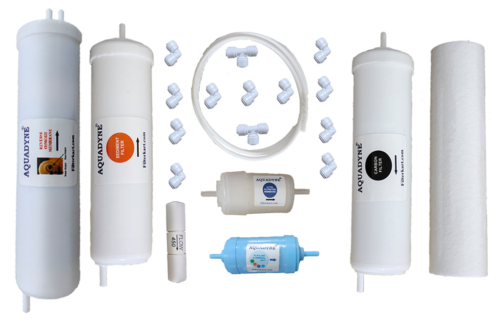 Aquadyne's RO Service Kit for Kent Superb with Installation guide and Youtube video installation support, 1- Piece, White