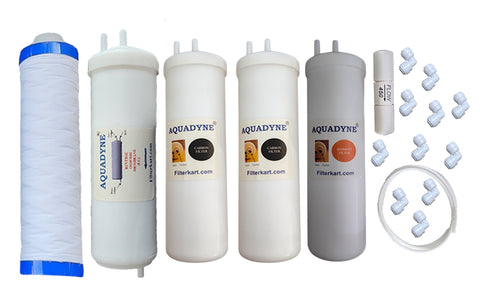 Aquadyne's RO Service Kit for LG Water Purifiers (WAW33RW2RP, WAW35RW2RP, WAW32RW2RP, WAW53JW2RP, WAW73J2WRP ) with Installation guide