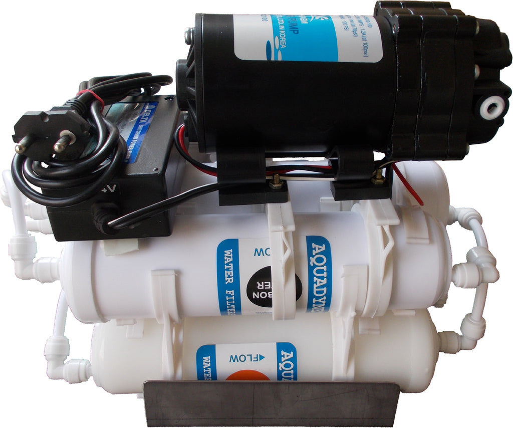 Aquadyne RO Water Purifier (30LPH) with Wall Mounting Stainless Steel Bracket, 1 Piece, White