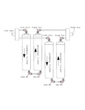 Bath Water Puriier with Wall Mounting Stainless Steel Bracket