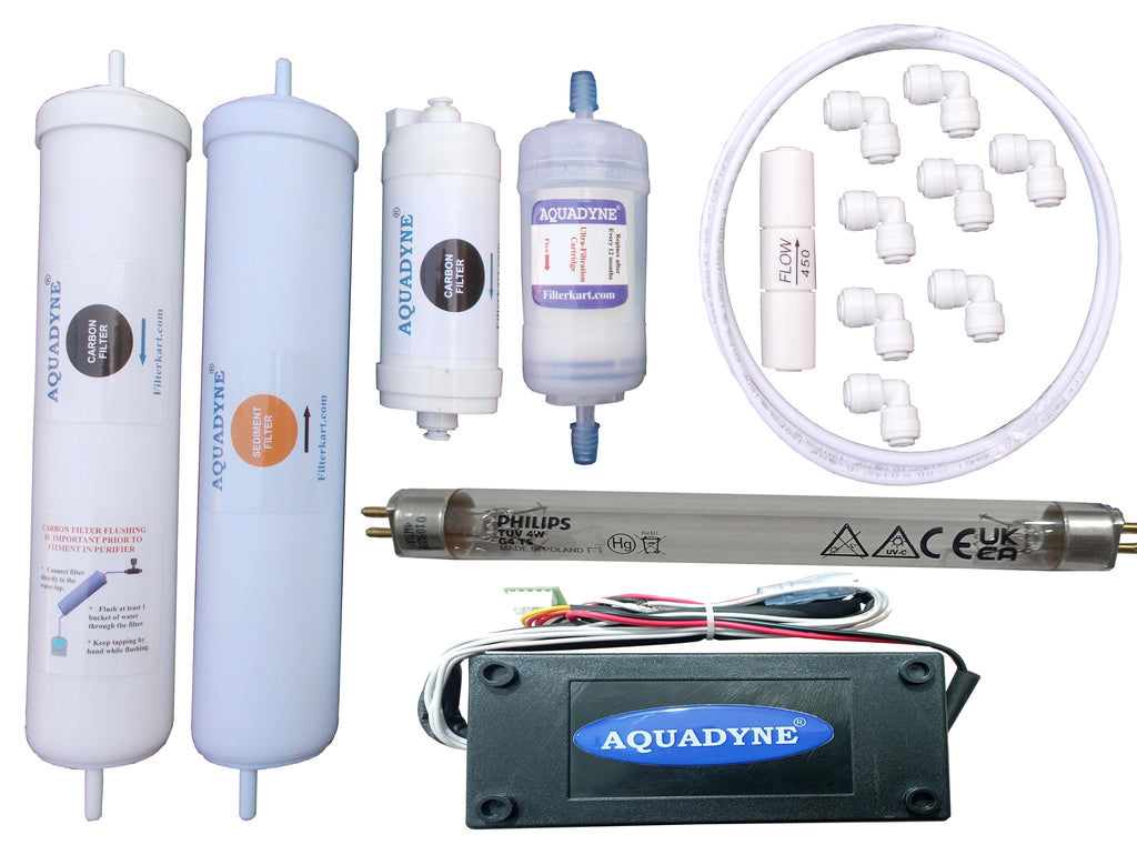 Aquadyne RO Service Kit Compatible with Aquaguard Enhance Nxt UV+UF Water Purifier | Complete Filter Replacement Kit