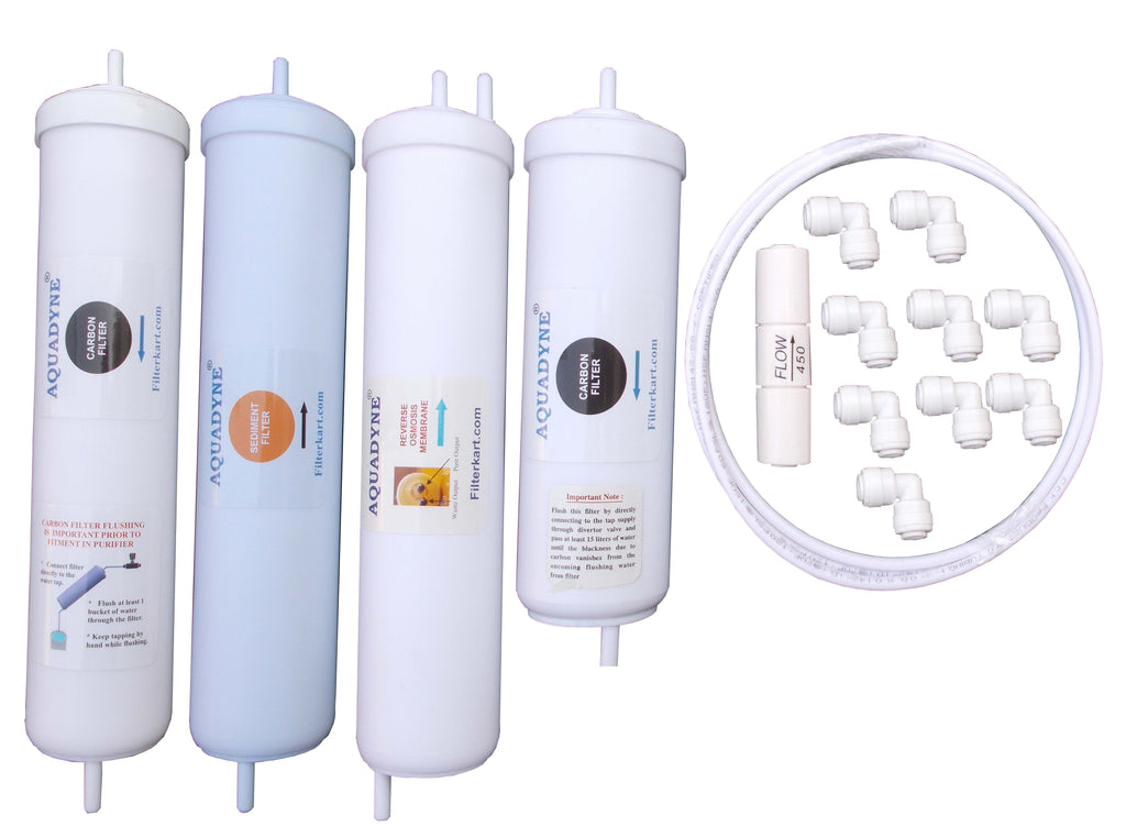 Aquadyne's Compatible RO Service Kit for Aquaguard Enhance Green RO with Installation manual and Youtube video installation support