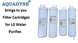 Aquadyne's RO Service Kit for LG WW182EP, WW173EPB, WW184EPC, WW184EPB Water Purifier with Video guided Installation Support