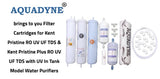 Aquadyne's RO Service Kit for Kent Pristine/Pristine Plus with Installation guide and Youtube video installation support, 1- Piece, White