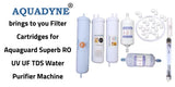 Aquadyne's Compatible RO Service Kit for Aquaguard Superb RO + UV + UF + TDS with Installation guide and Youtube video installation support, 1- Piece, White