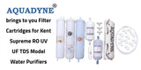 Aquadyne's RO Service Kit for Kent Supreme with Installation guide and Youtube video installation support, 1- Piece, White