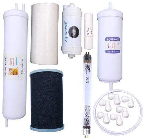 Aquadyne RO Service Kit for Pureit Classic Nxt RO+UV Water Purifier – Complete Filter Replacement Set with RO Membrane, UF, UV Lamp & Guided Installation Support