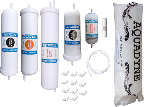 Aquadyne RO Service Kit for Kelvinator Ayoni Quanta RO UF Water Purifier | Complete Filter Replacement Set