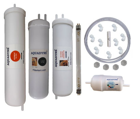 Aquadyne's compatible RO Service Kit for Aquaguard Magna HD RO + UV with Installation guide and Youtube video installation support, 1- Piece, White
