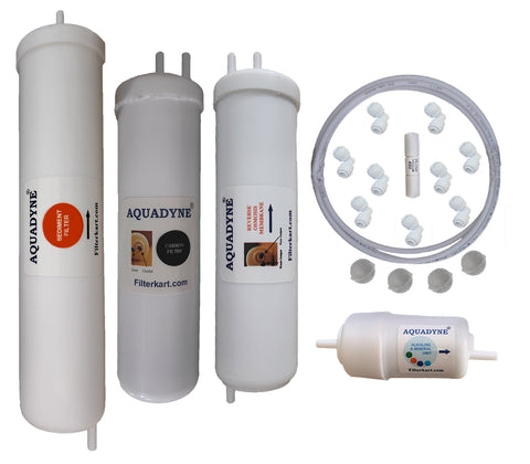 Aquadyne's compatible RO Service Kit for Aquaguard Magna HD RO with Installation guide and Youtube video installation support, 1- Piece, White