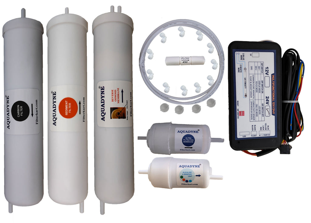Aquadyne's Compatible RO Service Kit for Aquaguard Aura RO+UV+UF+MTDS with Installation video guide support