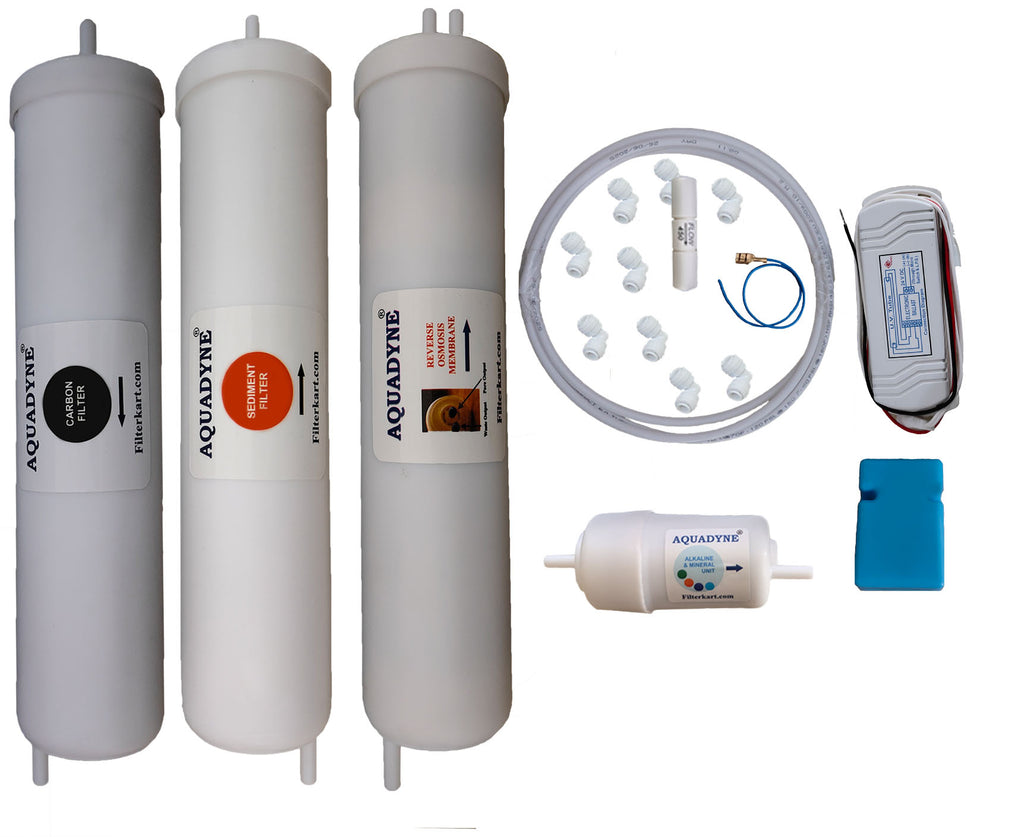 Aquadyne Compatible RO Service Kit for Aquaguard Enhance Nxt RO+UV+MTDS | Complete Filter Replacement Set with PCB Bypass & DIY Installation