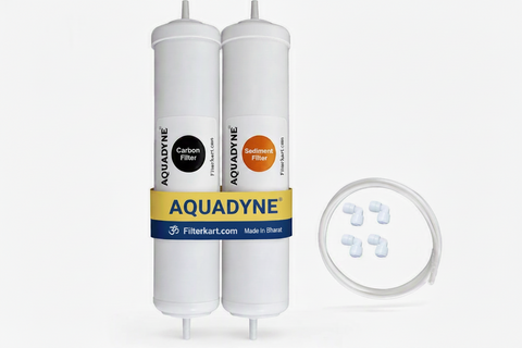 Aquadyne 10.5 Inches Sediment & Carbon Filters for Half Yearly Service of Aquaguard, Livpure