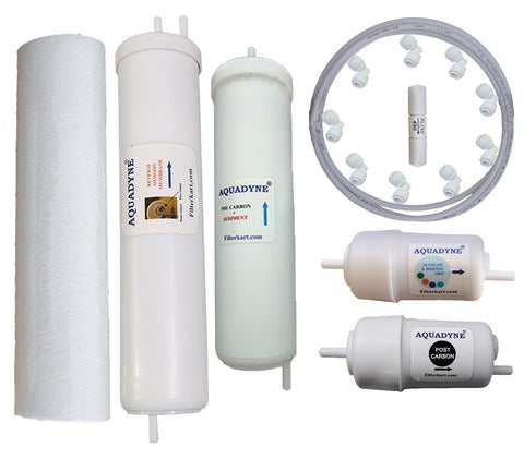 Aquadyne's Compatible Filter Service Kit for Kinsco Aqua Laser RO+UV+UF Water Purifier