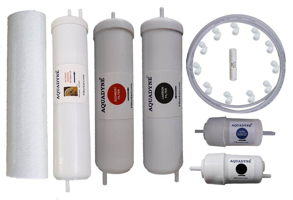 Aquadyne's Compatible Filter Service Kit for Aquaultra Dolphin Copper Alkaline RO Water Purifier