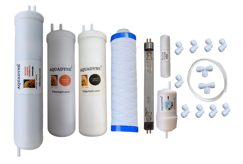 Aquadyne's RO Service Kit for Livpure Envy Neo RO UV TDS with Installation guide and Youtube video installation support, 1- Piece, White