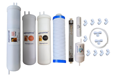 Aquadyne's RO Service Kit for Livpure Envy Neo RO UV TDS with Installation guide and Youtube video installation support, 1- Piece, White