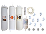 Aquadyne Compatible RO Service Kit for Aquaguard Nrich HD RO Water Purifier | With or Without PCB | 4-Stage Filtration Kit with RO Membrane, Carbon Filter, Mineral Cartridge & DIY Video Installation