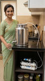 Aquadyne Alkaline RO Water Purifier 10LPH with Stainless Steel 304 Dispenser 5L Storage and Automatic Tankful Cutoff