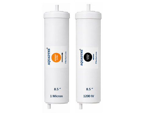 Aquadyne 8.5 Inches Sediment & Carbon Filters for Half Yearly Service of Kent, AO Smith, Havells, Whirlpool