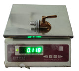 Copper Finish Water Tap with 10 mm Male Thread & Fixing Nut | Heavy-Duty Bib Cock for Water Dispenser, Water Purifier & Storage Vessel | Leak-Proof Lever Handle Faucet