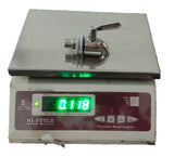 Stainless Steel SS 304 Water Tap with 10 mm Male Thread & Fixing Nut | Heavy-Duty Bib Cock for Water Dispenser, Water Purifier & Storage Vessel | Leak-Proof Lever Handle Faucet