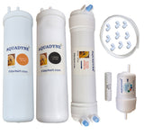 Aquadyne Compatible RO Service Filter Kit for Aquaguard Aquasure Nano RO Water Purifiers | Complete Replacement Filter Set for Annual Maintenance (Quick Fit Type, White)