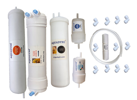 Aquadyne Compatible RO Service Kit for Aquasure Maxima Nxt RO + UF Water Purifier (5-Stage Filter Replacement Set)