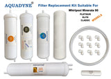 Aquadyne's RO Service Kit for Whirlpool Minerala 90 Platinum/Elite/Classic RO with Installation guide and Youtube video installation support, 1- Piece, White