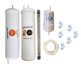 Aquadyne Compatible RO Service Kit for Aquaguard Nrich HD UV Water Purifier | With or Without PCB | 3-Stage Filtration Kit with Carbon & Mineral Filters, PCB Controller & Philips UV Lamp | DIY Video Installation