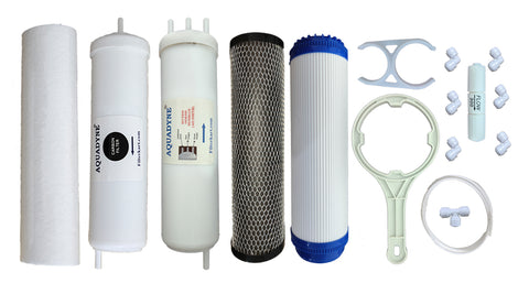 Aquadyne RO Filters Service Kit Compatible with AO Smith X5 Water Purifier | Complete Annual Maintenance Kit with 80 GPD Sealed RO Membrane, PP, GAC, CTO & Post Carbon Filters