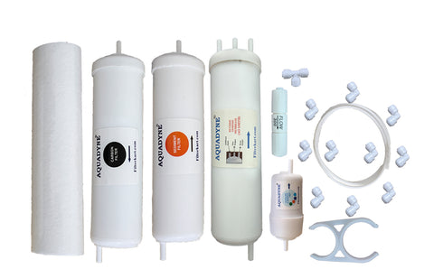 Aquadyne RO Filter Service Kit Compatible with AO Smith Z2 Water Purifier | Complete Replacement Kit with RO Membrane, Carbon, Sediment & Alkaline Filters