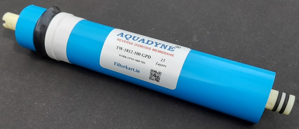 Aquadyne  Reverse Osmosis Membrane for 1000 TDS Input Water (TW-1812-100 GPD)