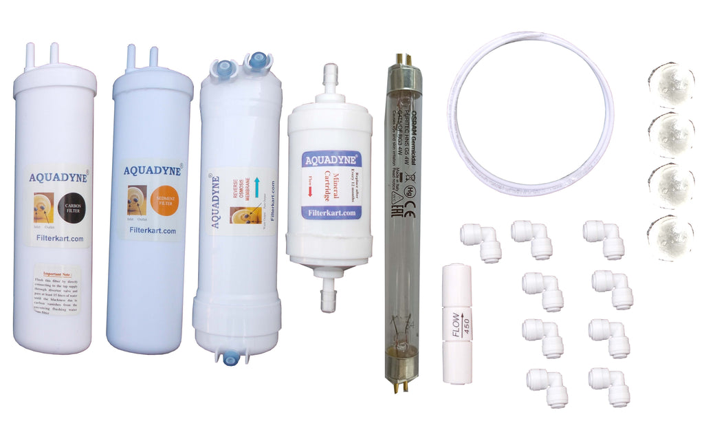 Aquadyne's compatible RO Service Kit for Aquasure Maxima RO + UV Water Purifier
