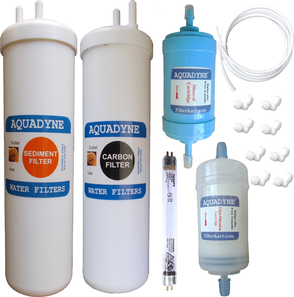 Aquadyne's compatible Service Kit for Aquasure Prime UV + UF Water Purifier
