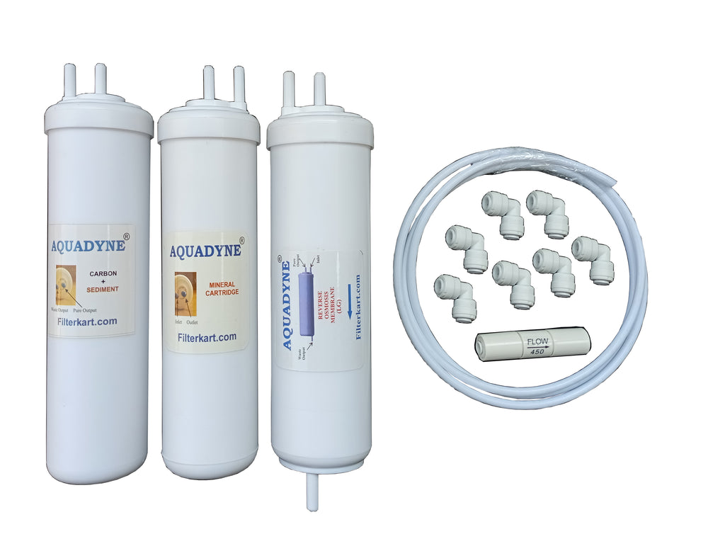 Aquadyne's RO Service Kit for LG WW130NP/WW140NP/WW150NP/WW140NPR/WW151NP/WW151NPR/WW152NP Water Purifier with Tele & Video aided fitment support