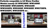 Aquadyne's Sedi Carbon 2 in 1 Filter for LG WW130NP/WW140NP/WW150NP/WW140NPR/WW151NP/WW151NPR/WW182EP/WW172EP/WW173EPB/WW183EPR