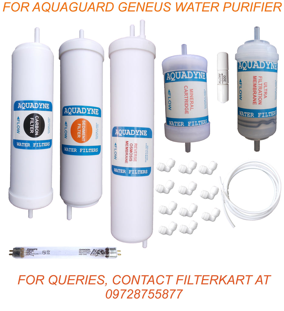 Aquadyne's compatible RO Service Kit for Aquaguard Geneus RO UV UF Water Purifier