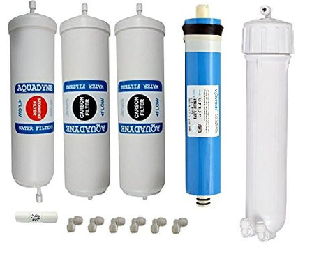 RO Filter Service Kit with Vontron 75 GPD Membrane for Aquagrand / Aquafresh