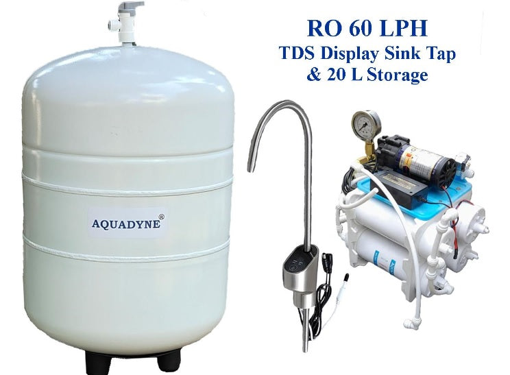 60 Liters per hour RO Purifier with 20 Litre Storage